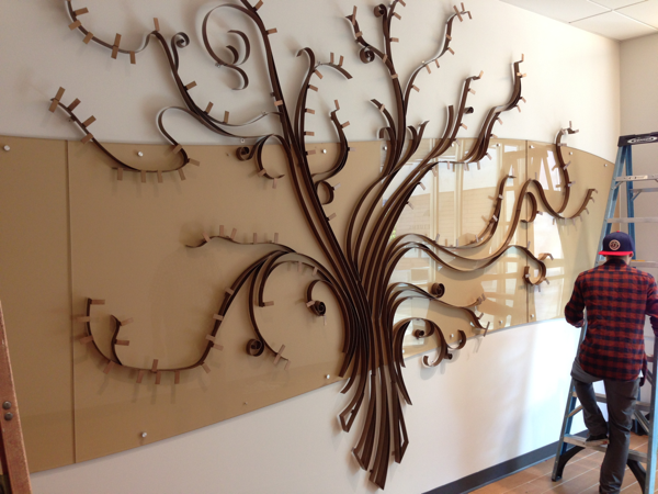 The Donor Tree at the northside library branch