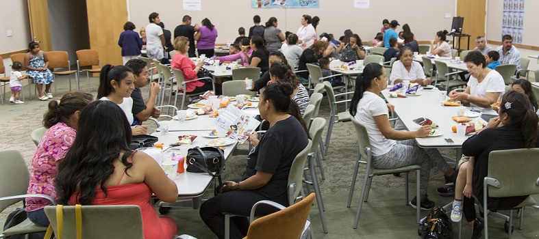 Attendees at the Mission Library Migrant Education Event