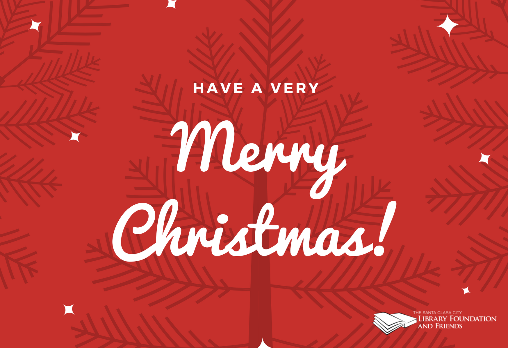 The Santa Clara City Library Foundation and Friends wishes you a very merry christmas