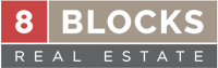 8 blocks Real estate Logo