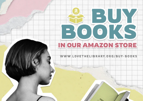 the small version of the Buy books in The Santa Clara City Library Foundation and Friends' amazon store graphic