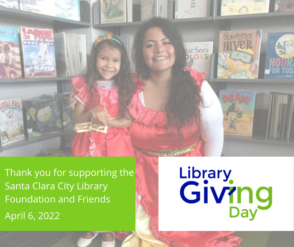 Thank you for supporting Library Giving Day by showing your support for the Santa Clara City Library Foundation and Friends