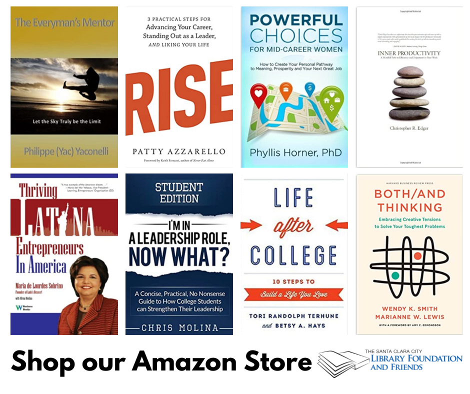 A grid of 8 books about careers for sale in the friends of the Santa Clara city library online book store