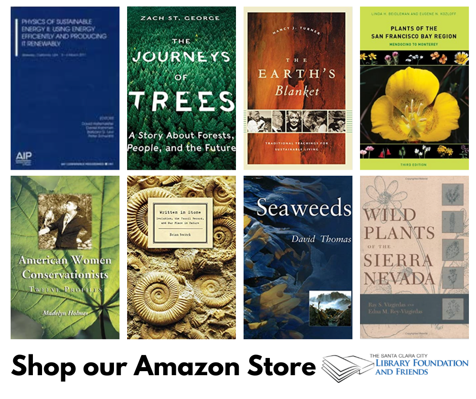 Books available for sale in the Santa Clara City Library Foundation and Friends' online store