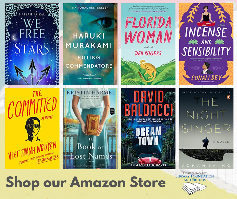 a selection of novels available for sale in the friends of the Santa Clara City library's online bookstore