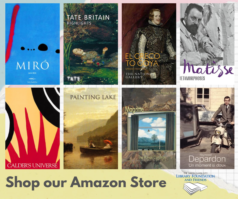 Art books for sale at the online store for the Santa Clara City Library Foundation and Friends