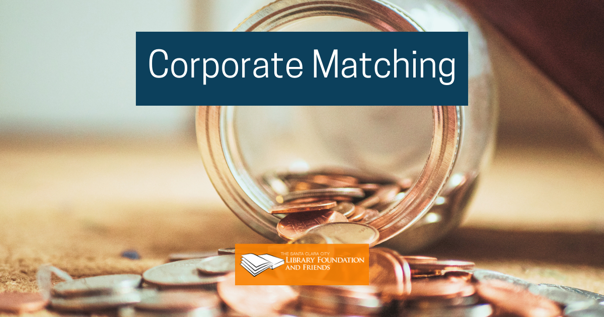 A photo of a mason jar, tipped over, spilling out change to promote corporate matching