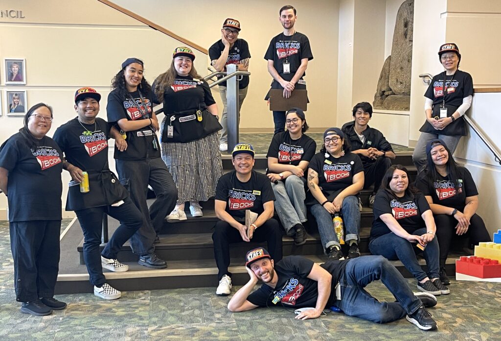 The Santa Clara City Library staff who worked the Bricks by the Books event